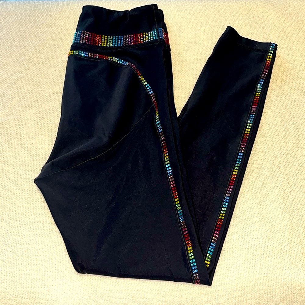 Adam Selman Leggings rainbow crystal racer leggings Pride edition size‎ S - Picture 3 of 12